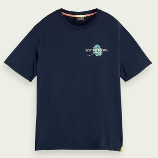 Regular-fit organic cotton T-shirt Navy
