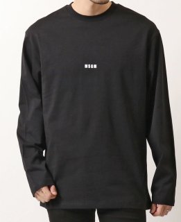 MSGM MINI Logo LS TEE Black