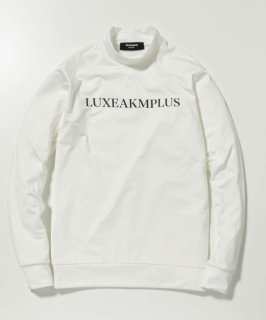 LUXEAKMPLUS(リュクスエイケイエムプラス)ゴルフ フロントロゴモックネックTシャツ White