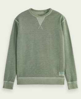<img class='new_mark_img1' src='https://img.shop-pro.jp/img/new/icons14.gif' style='border:none;display:inline;margin:0px;padding:0px;width:auto;' />Structured garment-dyed sweatshirt カーキ
