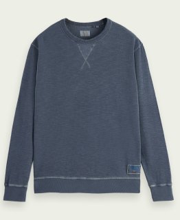 Structured garment-dyed sweatshirt ʥ