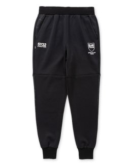<img class='new_mark_img1' src='https://img.shop-pro.jp/img/new/icons14.gif' style='border:none;display:inline;margin:0px;padding:0px;width:auto;' />DOUBLE KNIT EMBOSS CAMO SHIELD LOGO PANTS Black×White