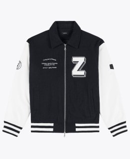 ZANEROBE 20 Yrs Letterman Jacket Black