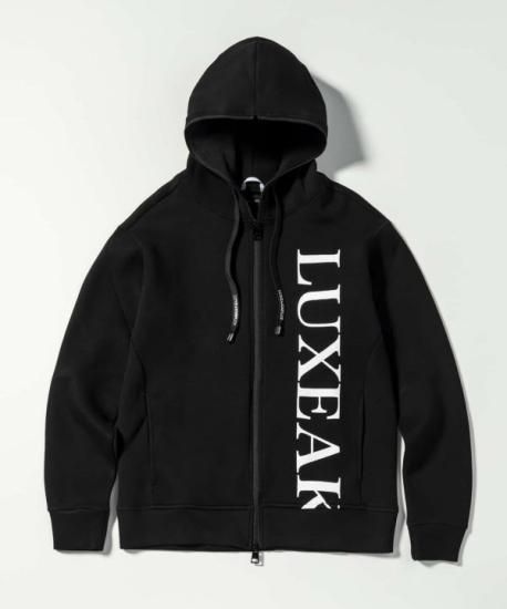 LUXEAKMPLUS スリーブロゴフーディー パーカー カジュアル BETHPAGE] LUXEAKMPLUS/リュクスエイケイエムプラス 公式通販