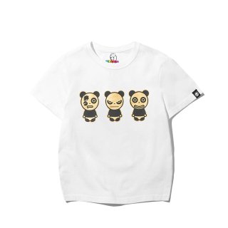 <img class='new_mark_img1' src='https://img.shop-pro.jp/img/new/icons5.gif' style='border:none;display:inline;margin:0px;padding:0px;width:auto;' />HIPANDA å T KID'S 3 BROTHERS GOLD PRINTED White