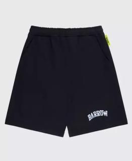 Sweatshirt bermuda old vintage effect with Barrow lettering NERO/BLACK