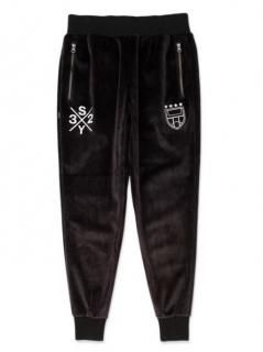 <img class='new_mark_img1' src='https://img.shop-pro.jp/img/new/icons1.gif' style='border:none;display:inline;margin:0px;padding:0px;width:auto;' />SY32 by Sweet Years VELOUR 3 LAYER PANTS Black