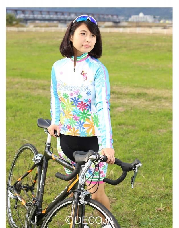 Decoja レディース夏用長袖ジャージ マリ 送料無料 サイクルウェア 自転車ウェア サイクルジャージ サイクルオーダージャージ Decoja Decoja レディース夏用長袖ジャージ マリ 送料無料 サイクルウェア 自転車ウェア サイクルジャージ サイクルオーダージャージ Decoja