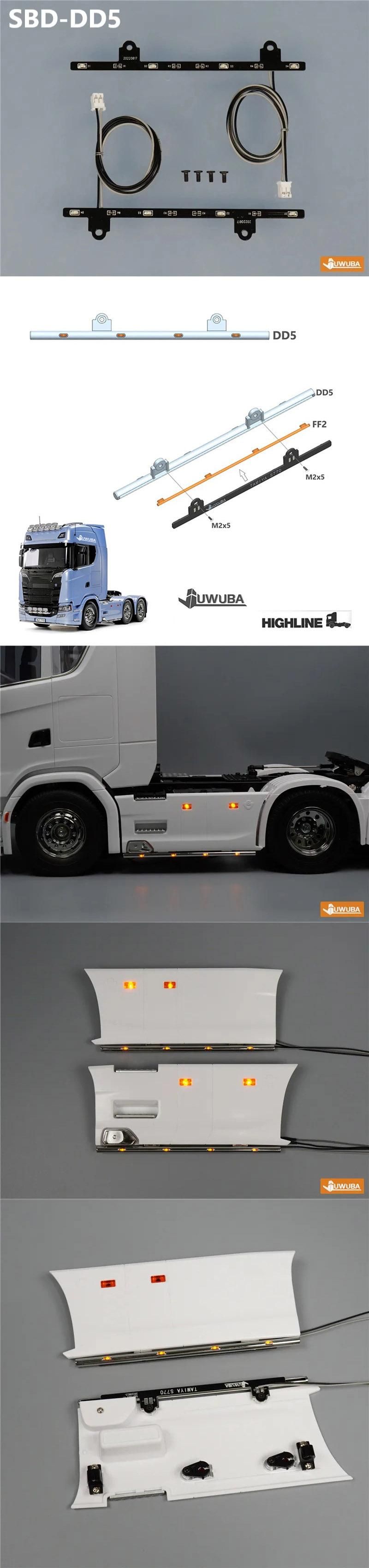 タミヤ1/14SCANIA770sサイドパイプバンパーSMDキット