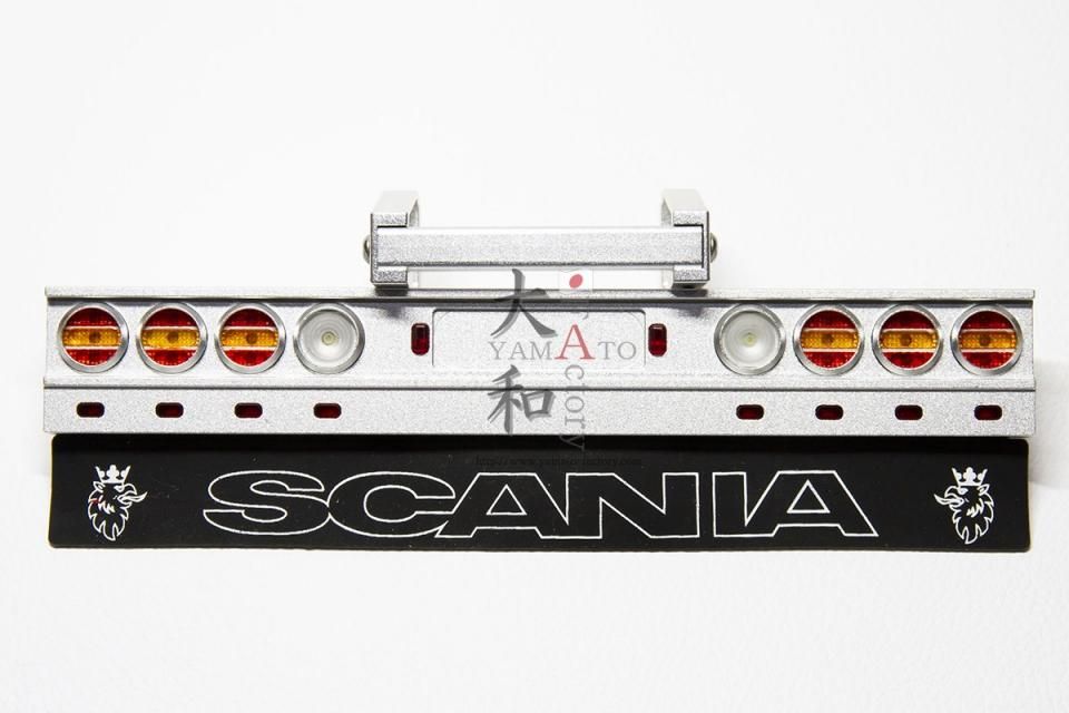 タミヤ1/14トラック SCANIA アルミ丸形テールライトバンパーキット