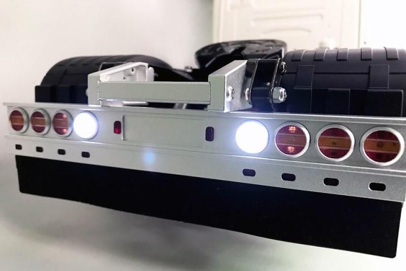 タミヤ1/14トラック SCANIA アルミ丸形テールライトバンパーキット