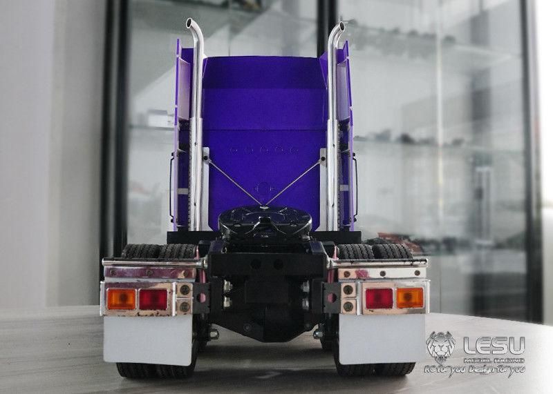 タミヤ14分1トレーラー煙突マフラー タミヤ1/14 アルミ横出し煙突マフラー