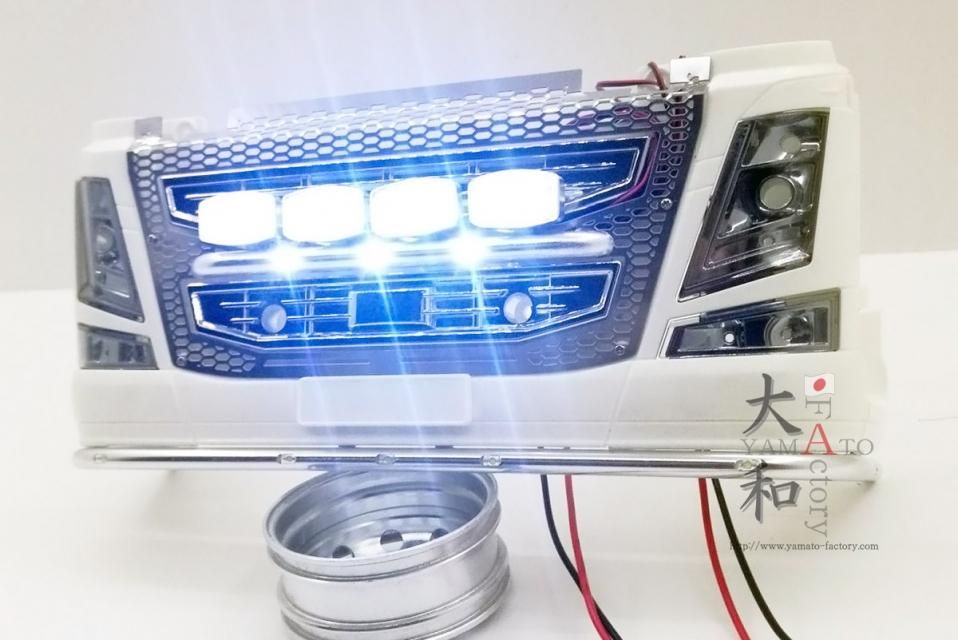 タミヤ1/14 角型4灯LEDグリルライトバーキット