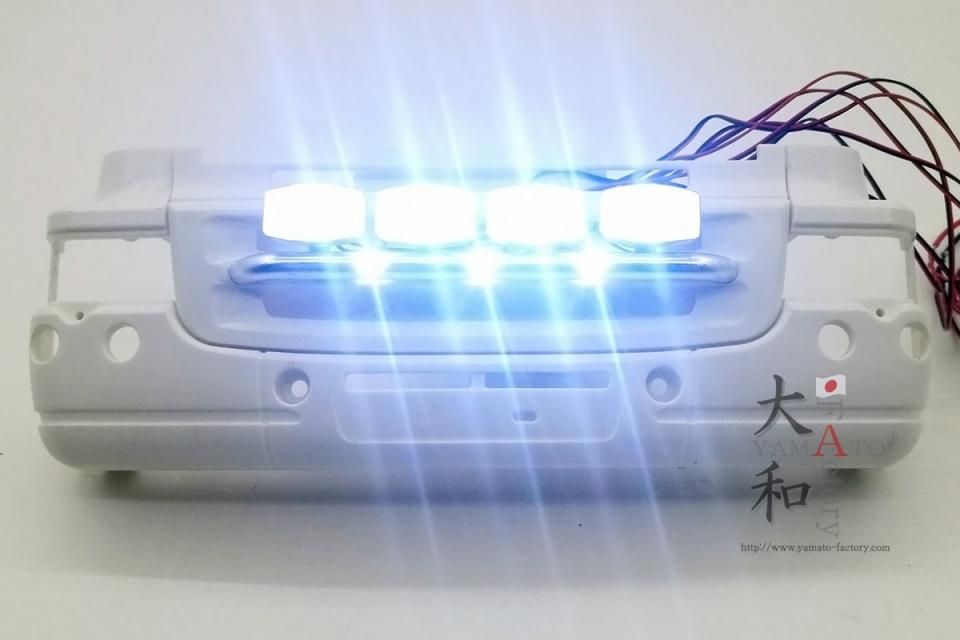 タミヤ1/14 角型4灯LEDグリルライトバーキット