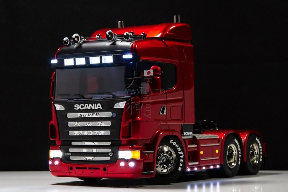 受注生産】 TAMIYA 1/14 SCANIA R620 キャンディーレッド フルカスタム