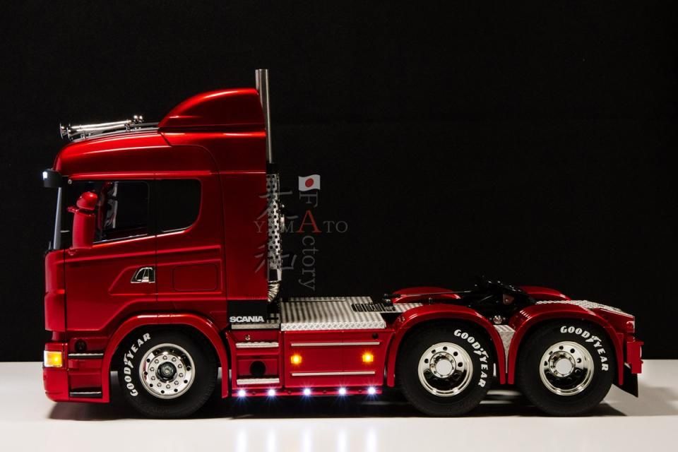 受注生産】 TAMIYA 1/14 SCANIA R620 キャンディーレッド フルカスタム