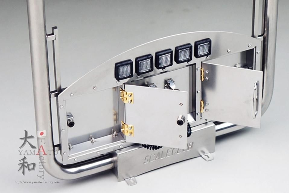 タミヤ1/14トラック用ステンレス製ツールBOX付き煙突マフラーキット タミヤ1/14トラック用ステンレス製ツールBOX付き煙突マフラーキット