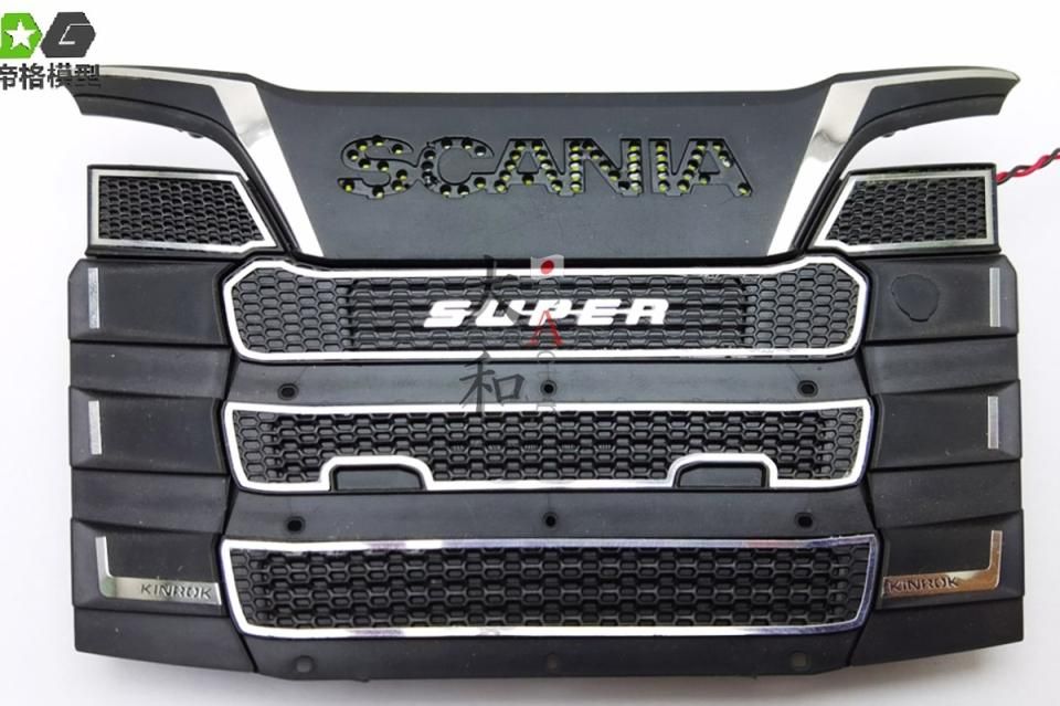 タミヤ1/14用scaniaロゴ付きアクリルledライト,トラクターr620