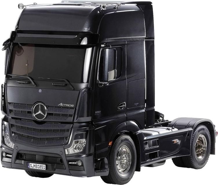タミヤ1/14 ACTROS1851 メタリックブラック塗装済みキット