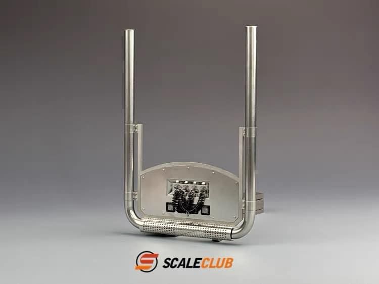 タミヤ1/14トラック用 ユーロタイプステンレスマフラー タイプB タミヤ1/14トラック用 ユーロタイプステンレスマフラー タイプB