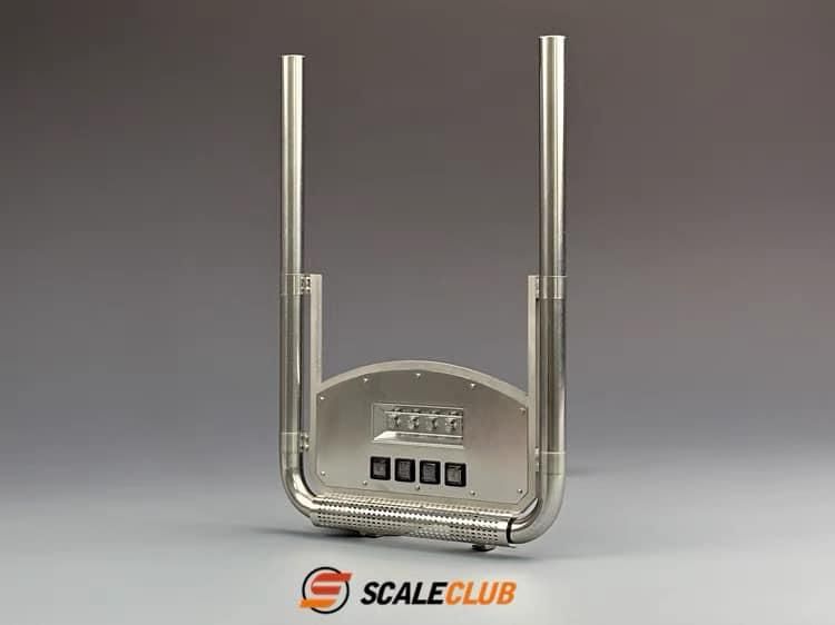 タミヤ1/14トラック用 ユーロタイプステンレスマフラー タイプB タミヤ1/14トラック用 ユーロタイプステンレスマフラー タイプB