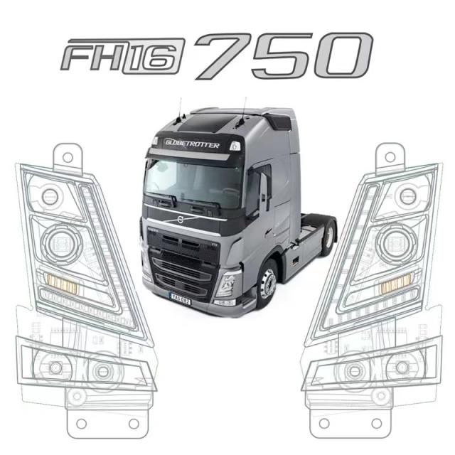 タミヤ1/14 VolvoFH16 750用 シーケンシャルウィンカーヘッド