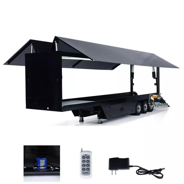 タミヤ1/14 3軸フルメタルウィングトレーラー ブラック