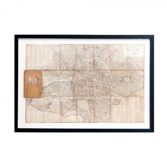 1807年代 アンティーク フランス パリ マップ（地図） Paris Map 1807