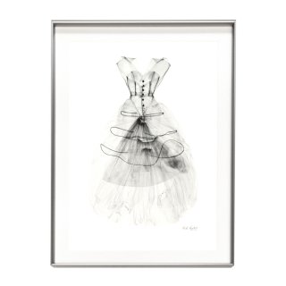 Nick Veasey ニック・ヴィーシー 「Balenciaga Dress」 アート 写真 ポスター フレームセット