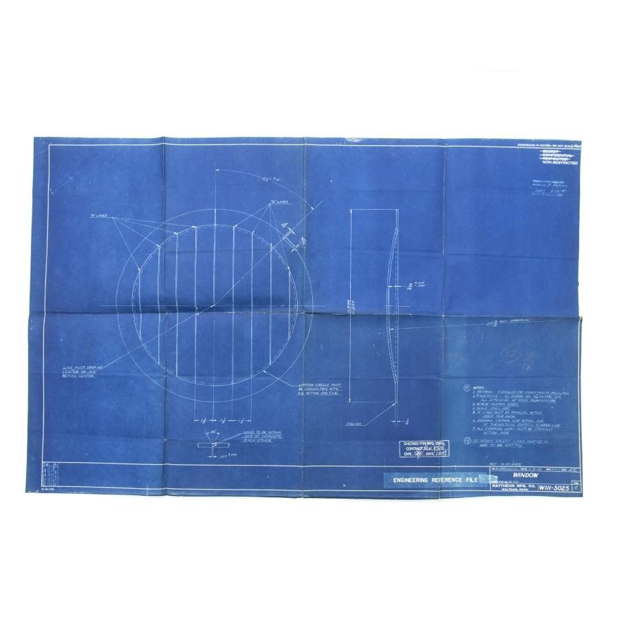 ヴィンテージ ブループリント Window 青焼き 図面 General Supply ヴィンテージ ブループリント Window 青焼き 図面 General Supply