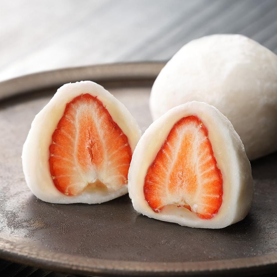 ひとつずつ選べるフルーツ大福・いちご大福｜菓実の福｜旬の果物を使っ