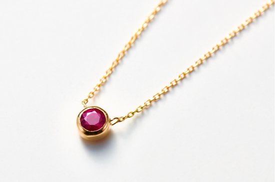 SHIPPO SINGLE STONE NECKLACE / RU