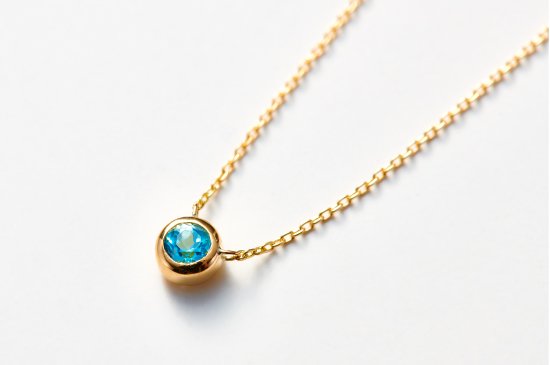 SHIPPO SINGLE STONE NECKLACE / BLTP