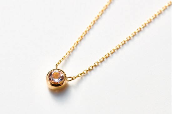 SHIPPO SINGLE STONE NECKLACE / MO