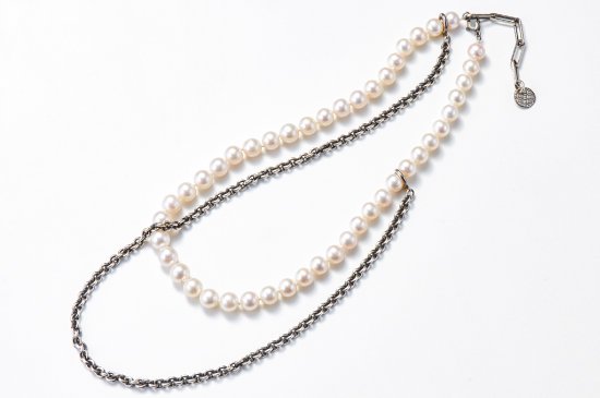 DETACHABLE CHAIN-NECKLACE WITH PEARL
