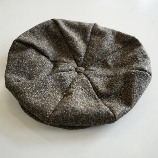 The GROOVIN HIGH 1940's Style Newsboy Cap Silk Wool GRAY