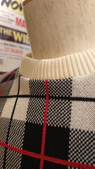 THE GROOVIN HIGH SUMMER KNIT Check Pattern RED - rocket57