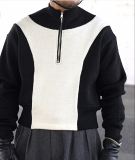 <img class='new_mark_img1' src='https://img.shop-pro.jp/img/new/icons27.gif' style='border:none;display:inline;margin:0px;padding:0px;width:auto;' />The  Goovin High motorcycle knit  30s style