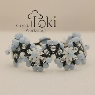 専用　大玉ラベンダービーズ、手編みブレスレット 専用 大玉ラベンダービーズ、手編みブレスレット