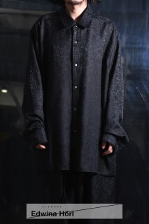 [Edwina Hörl × BISHOOL] Jacquard EH Shirt black
