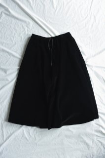 9well Organic Corduroy Drape 袴 Pants black