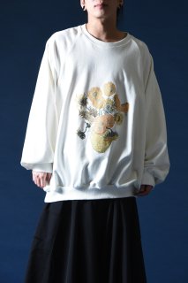 Embroidery Classic Sweat -himawari- white