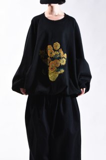 Embroidery Classic Sweat -himawari- black