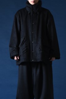 [Edwina Hörl × BISHOOL] Angora Wool Hooded Volume Jacket