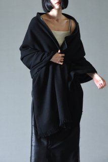Leather Piping Cashmere Stole