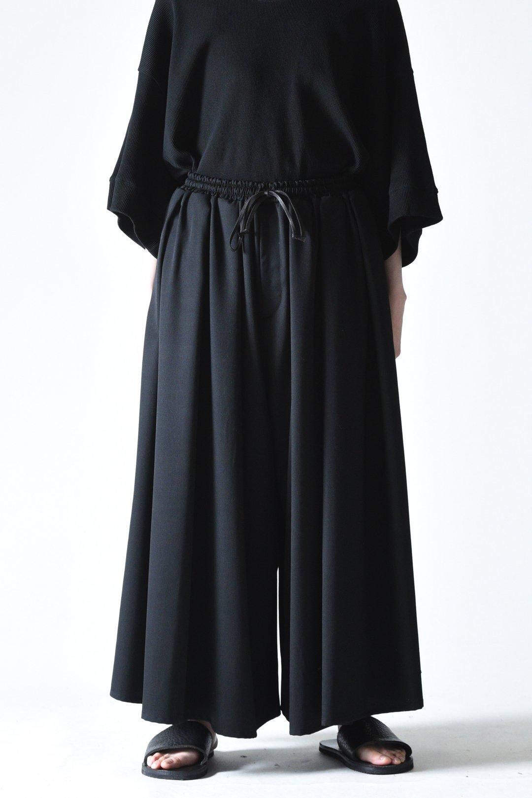 Wool Gabardine 3 Tuck 袴 Pants - BISHOOL Wool Gabardine 3 Tuck 袴 Pants - BISHOOL