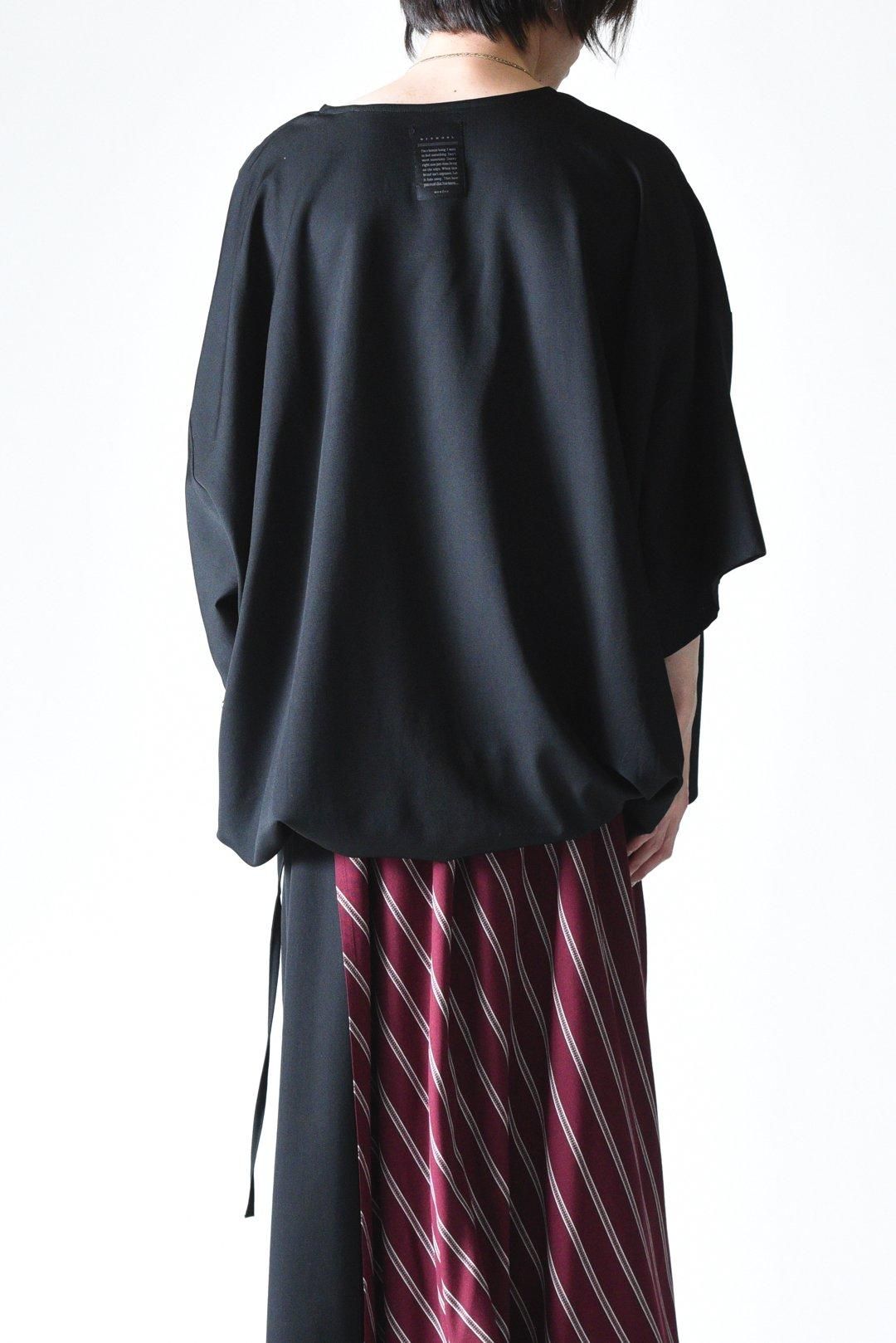 Wool Gabardine Balloon Big-T - BISHOOL