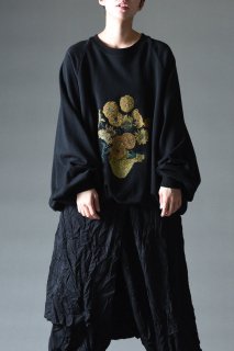 Embroidery Classic Sweat -himawari- black