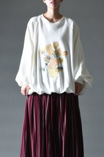 Embroidery Classic Sweat -himawari- white