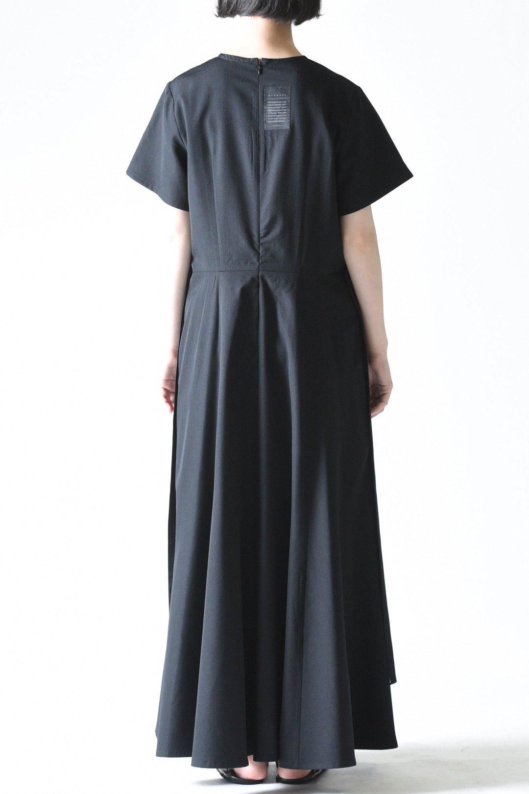 Wool Gabardine 01 One Piece black - BISHOOL Wool Gabardine 01 One Piece black - BISHOOL